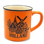 Orange Camp Mug Holland 10cm
