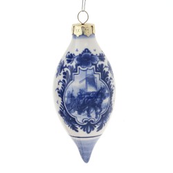 Dripball 11cm - Delft Blue - Christmas Ornaments
