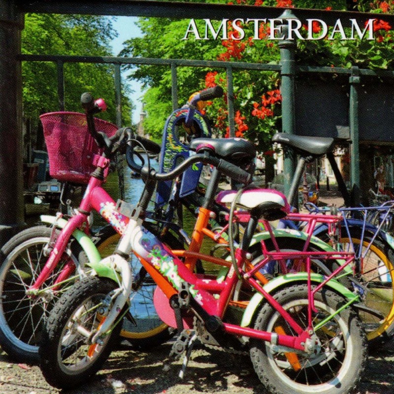 Bikes Amsterdam - Flat Magnet