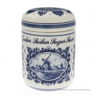 Sugar Storage Pot Jar 14cm - Delft Blue