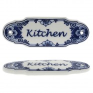 Kitchen Deurplaatje deurschild - Delfts Blauw