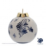 Kerstbal Windmolen 5cm - Handgeschilderd Delfts Blauw
