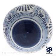 X-mas Ball Flower 8cm - Handpainted Delft Blue