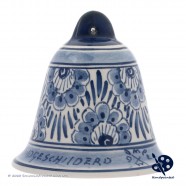 X-mas Bell Flower 6,5cm - Handpainted Delft Blue