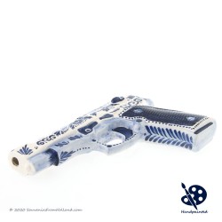 Handgun Pistol full size no. 30 - Handpainted Delftware