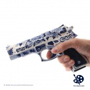 Handpistool op ware grootte nr. 30- Handbeschilderd Delfts Blauw