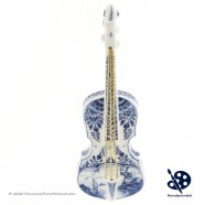 Small Violin Scale model - Handpainted Delftware