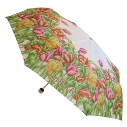 Umbrella with colorful tulips design