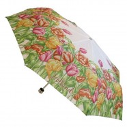 Paraplu met kleurrijk en vrolijk tulpen design