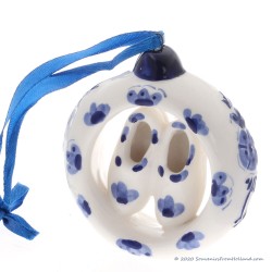 Ring with Clogs - X-mas Pendant Delft Blue