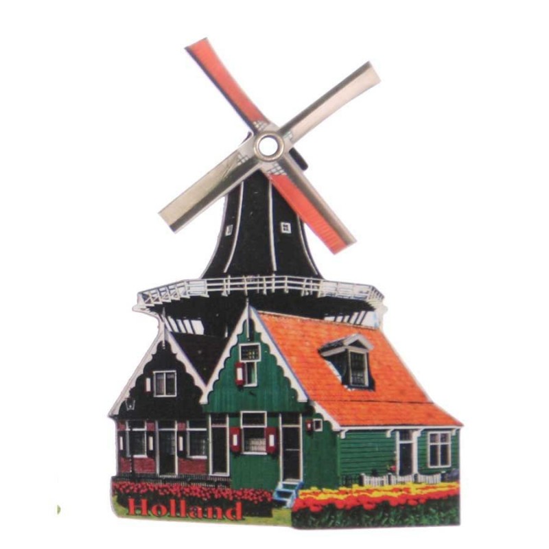 2D Windmill Adrian - with rotating sails - Magnet