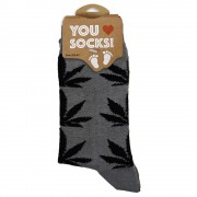 Socks Grey Cannabis - Size...