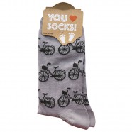 Socks Grey Bicycles - Size 35-41