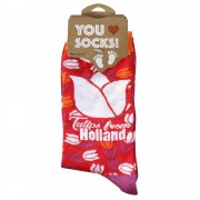 Socks Red Tulips Holland -...