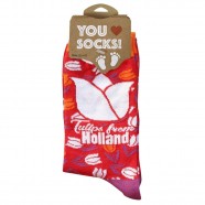 Socks Red Tulips Holland - Size 35-41