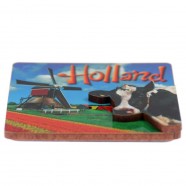 Cow Windmill - Holland 2D Magnet