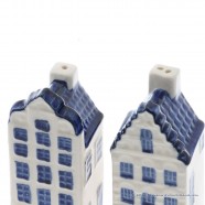 Grachtenhuizen Peper en Zout stel - Delfts Blauw
