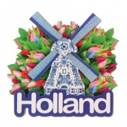 Windmill Tulips - Holland 2D Magnet