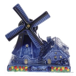 Windmill Candlelight 13 cm - Delftware Ceramic