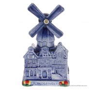 Windmill Canalhouses Medium - Delftware Ceramic