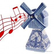 Music Windmill - Delft Blue 22cm