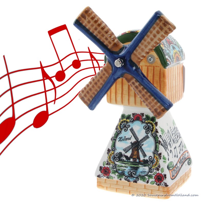 Music Windmill - Polychrome 22cm