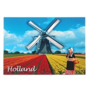 Holland Tulpenvelden Molen - Holland 2D Magneet
