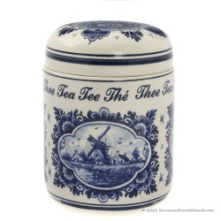 Tea Storage Pot Jar 14cm - Delft Blue