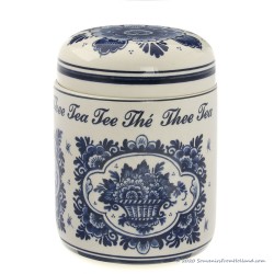 Tea Storage Pot Jar 14cm - Delft Blue