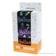 Socks small tulips 3-pack - Size 35-41