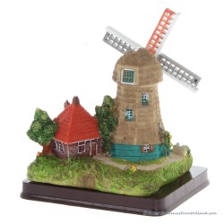 3D miniatuur windmolen - Grijze poldermolen