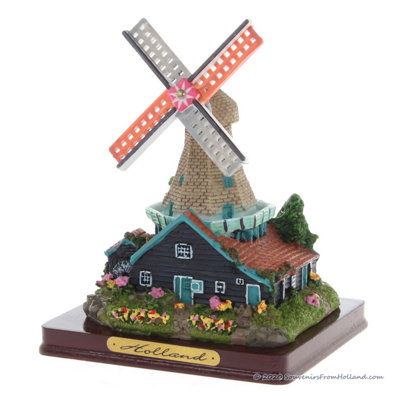 3D miniature Windmill - Black Grey