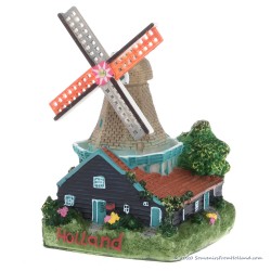 3D miniature Windmill stone roof - fridge magnet