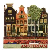 Amsterdam Amsterdam Canals 4 Houses - 2D Magnet
