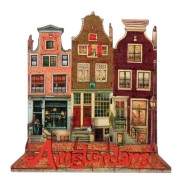 Amsterdam Amsterdam Canals 3 Houses - 2D Magnet