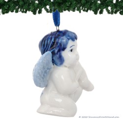 Engel Viool - Kersthanger Delfts Blauw