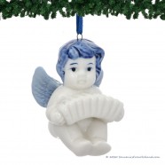 Angel Harmonica - X-mas Figurine Delft Blue