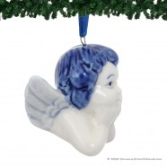 Angel Head C - X-mas Figurine Delft Blue