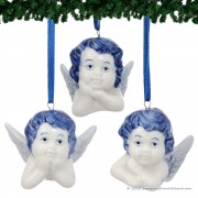 Set of 3 Angel Heads -...