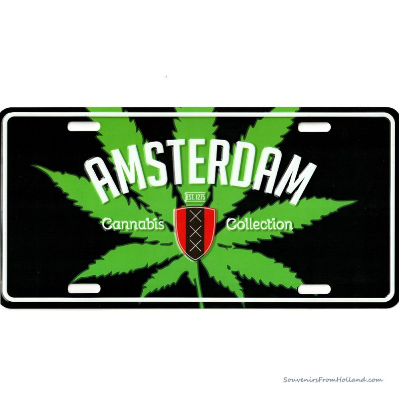 Amsterdam Cannabis Collection Licence Plate
