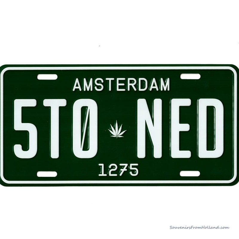 Amsterdam Stoned 5T0-NED Licence Plate