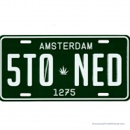 Amsterdam Stoned 5T0-NED kentekenplaat