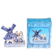 Windmill & Clogs - Delftware - Ceramic