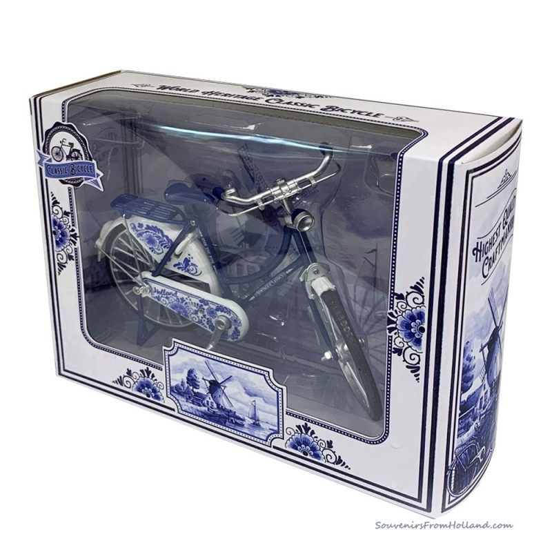Bicycle Holland Delft Blue Miniature 18 x 11cm Bicycles • Souvenirs