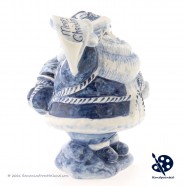 Santa Claus with Merry Christmas - Handpainted Delftware