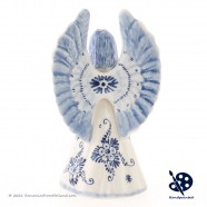 Delft Blue Christmas Angel praying - Handpainted Delftware