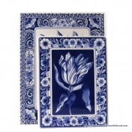 Applique Anne Frank Delft Blue - 15.5 x 20 cm