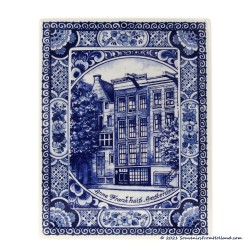 Applique Anne Frankhuis Delfts Blauw 15,5 x 20cm