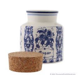Coffee Storage Jar Cork 14cm - Delft Blue
