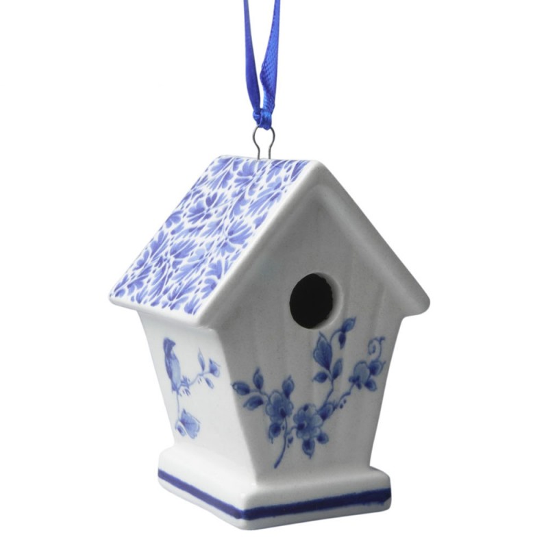 Birdhouse Delft Blue - Christmas Ornaments